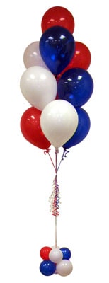 17 adet u�an balon buketi 