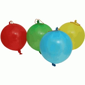 300 adet ( 3 paket ) desenli de�i�ik renklerde punch balon 